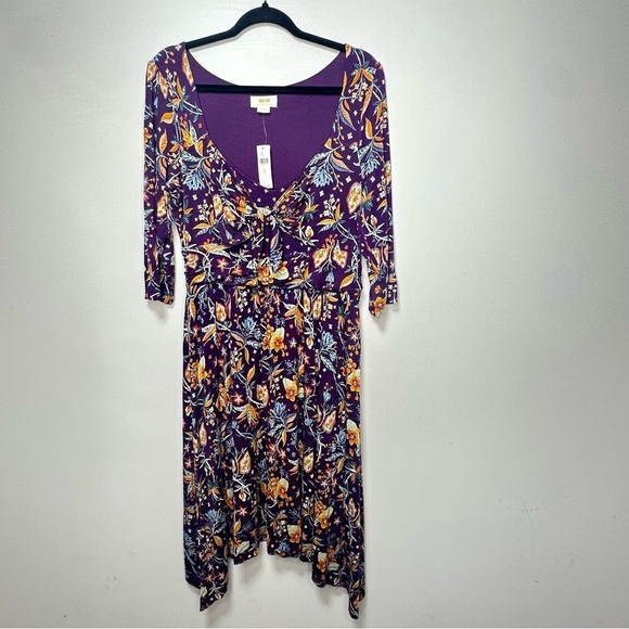 NWT Maeve Beloved Floral Dress Anthropologie Large - Picture 5 of 9